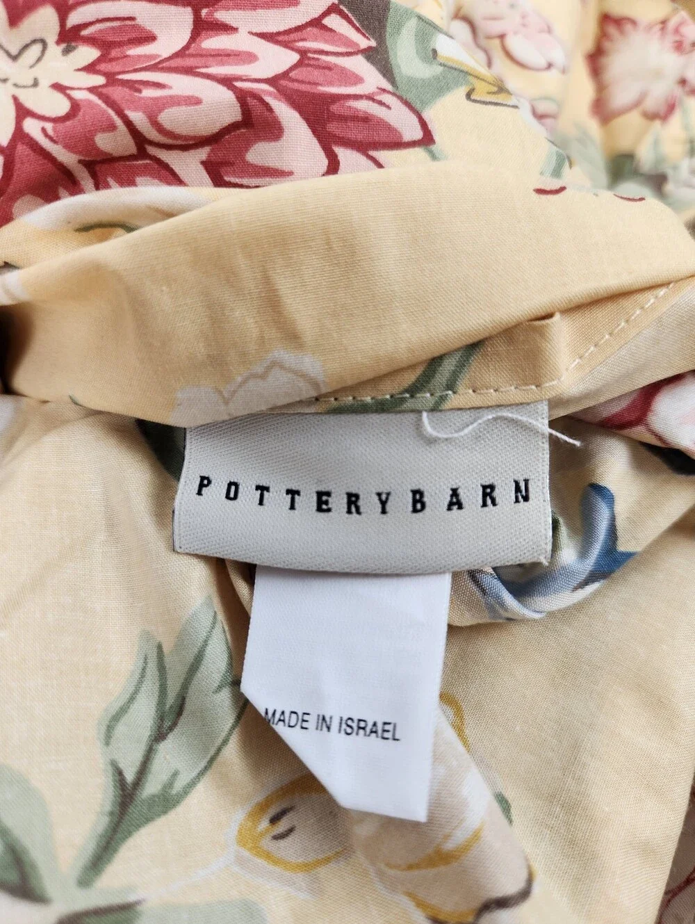 Pottery Barn Elodie Duvet Sz F/Q Cottagecore French Country NOS 100% Cotton